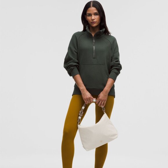 Scuba Oversized Funnel-Neck Half Zip Long - Picture 2 of 4